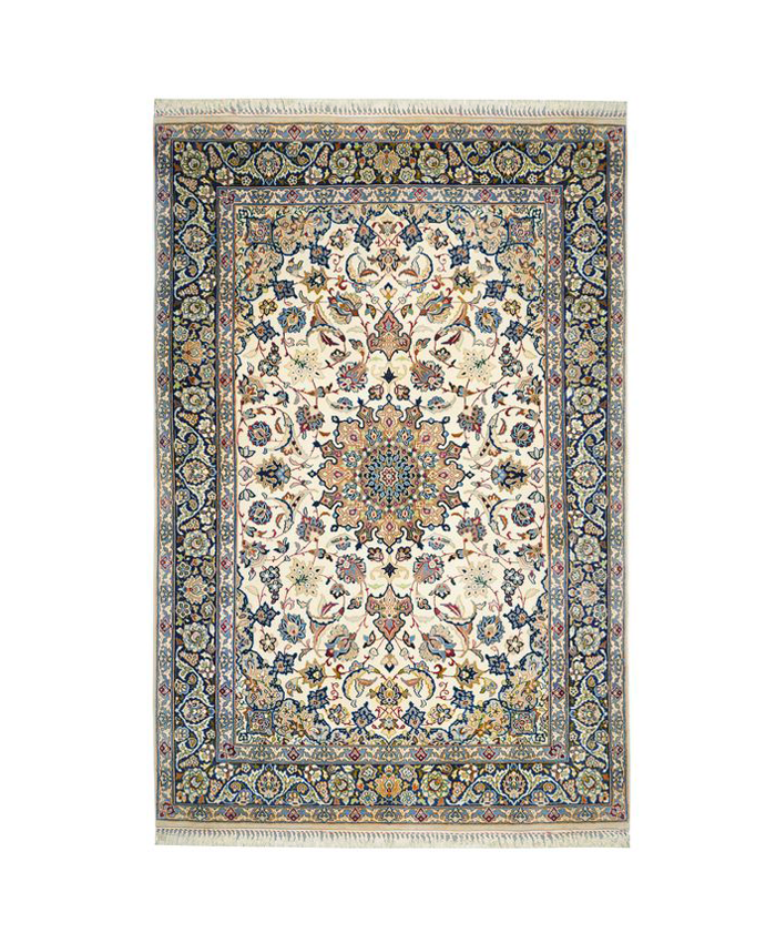 فرش ذرع ونیم اصفهان کد ru2352